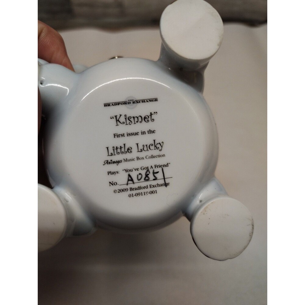 Elephant Music Box Bradford Exchange Kismet Little Lucky Animoges Works - Picture 7 of 9